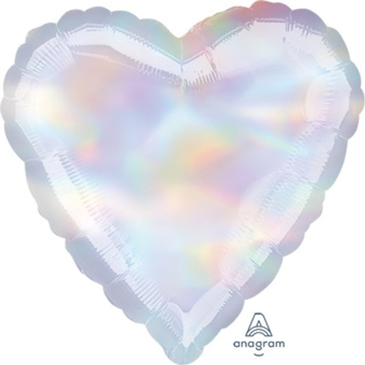 Foil Heart Iridescent Holographic
