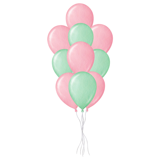 10 Balloons Helium Bouquet