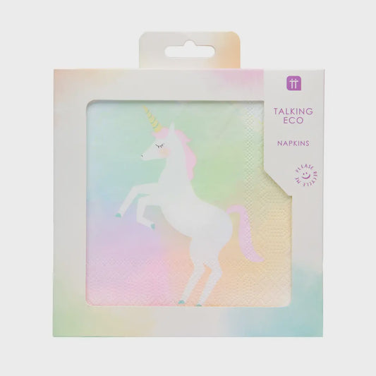 Pastel Unicorn Napkins 20pk