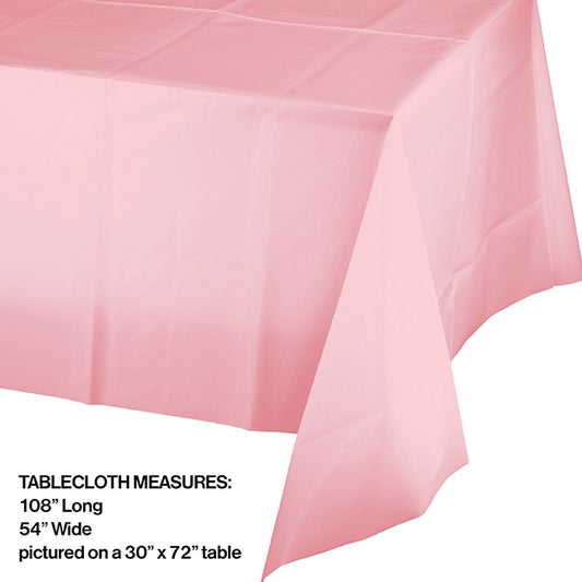 Pink Disposable Tablecloth