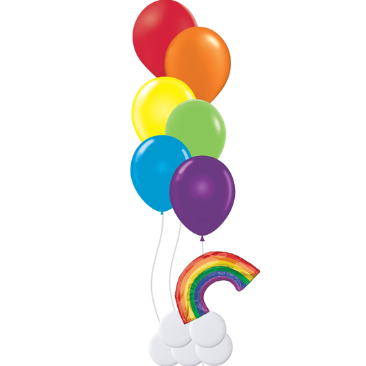 Balloon Helium Bouquet - Rainbow Vibes