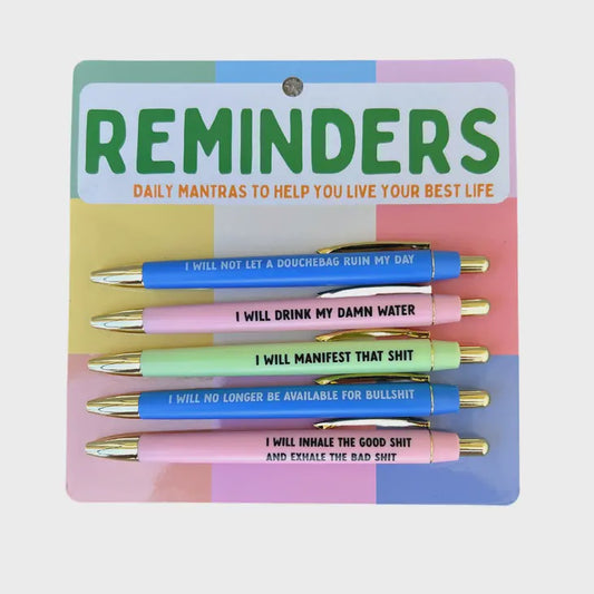 Motivational Reminders Pen Set
