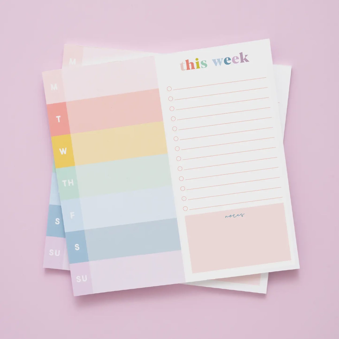 Rainbow Weekly Planner
