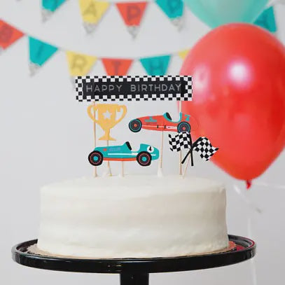 Vintage Race Car Cupcake Kit