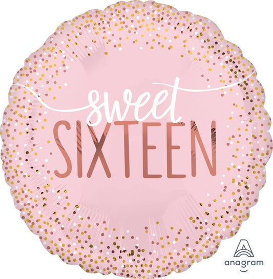 Foil Standard - Sweet Sixteen Helium Balloon